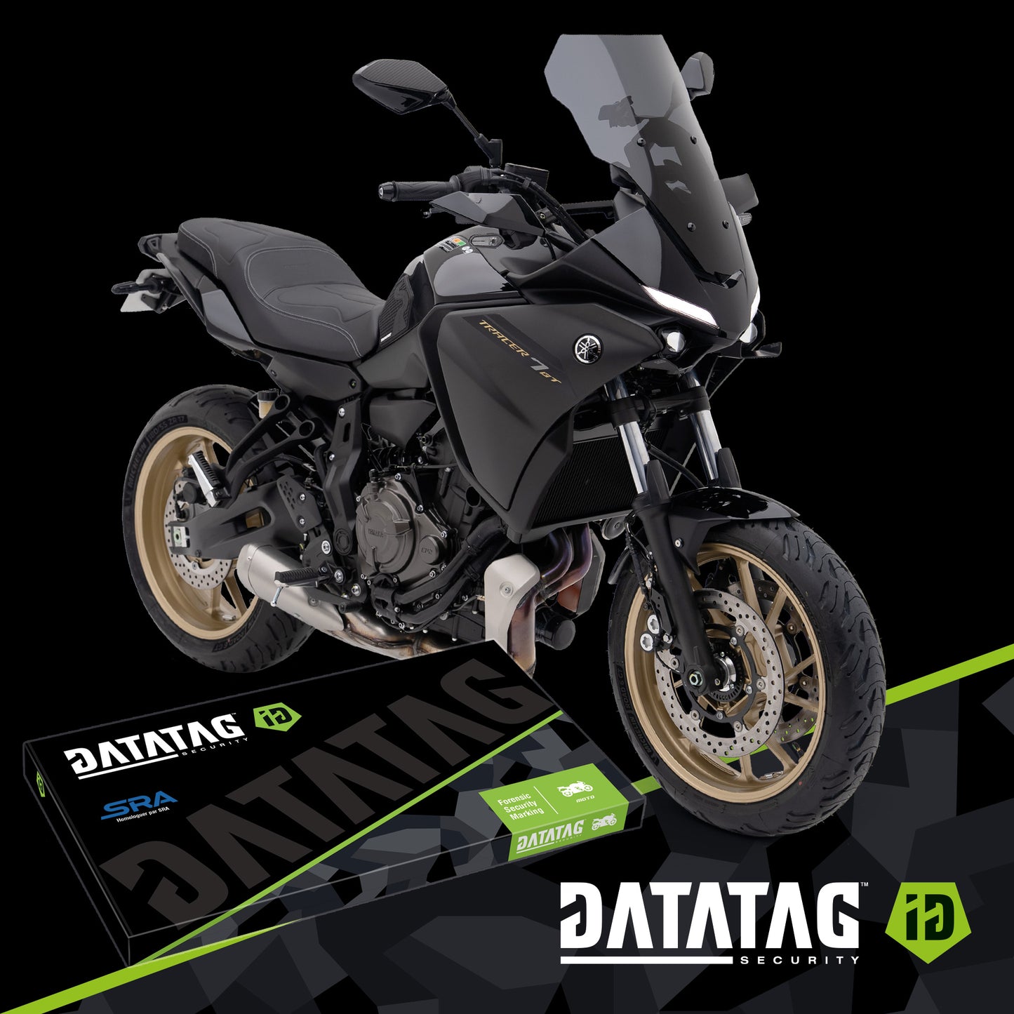 Système de marquage de sécurité pour motos